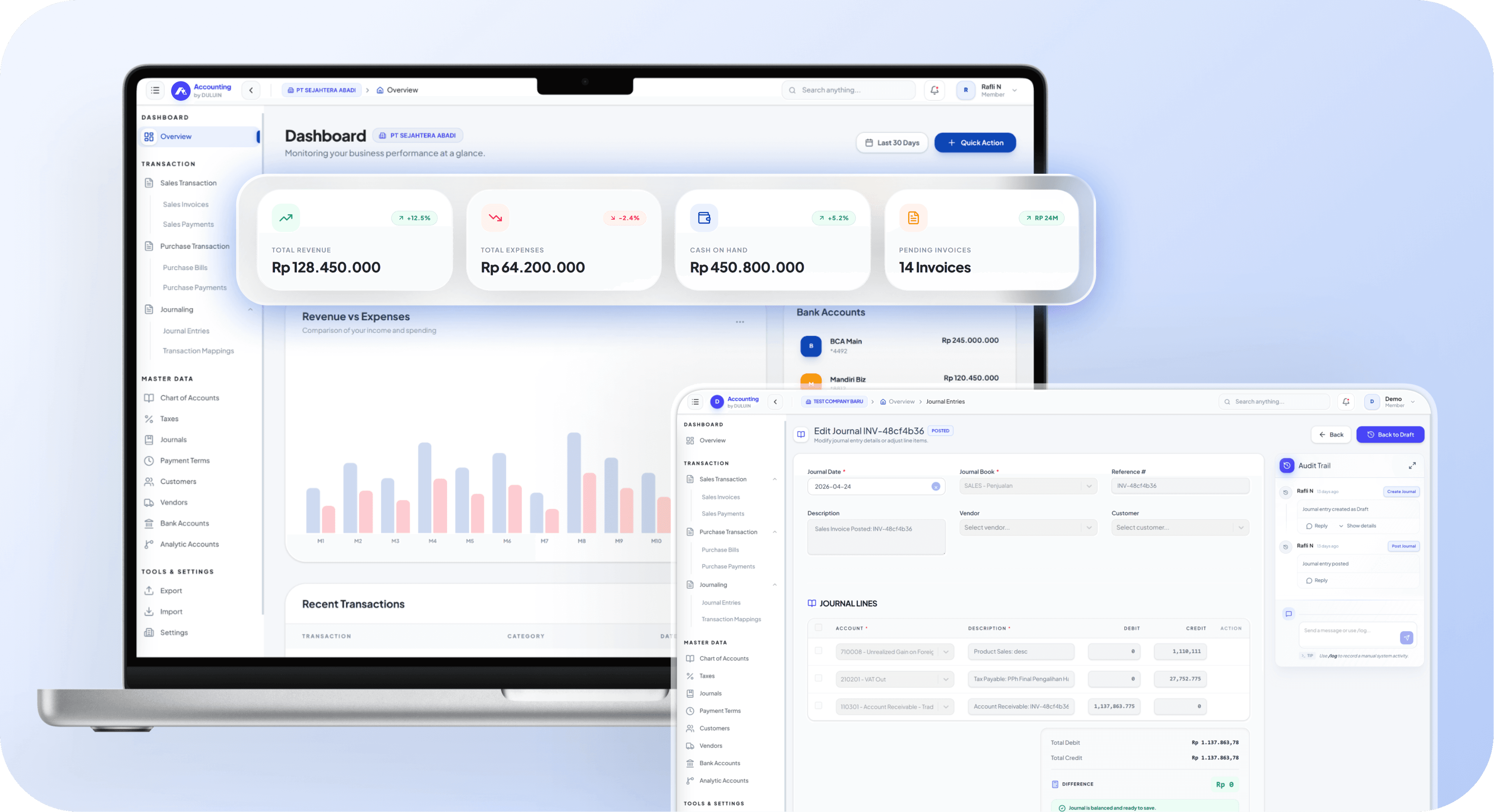 Manage your business finances with an efficient accounting solution.